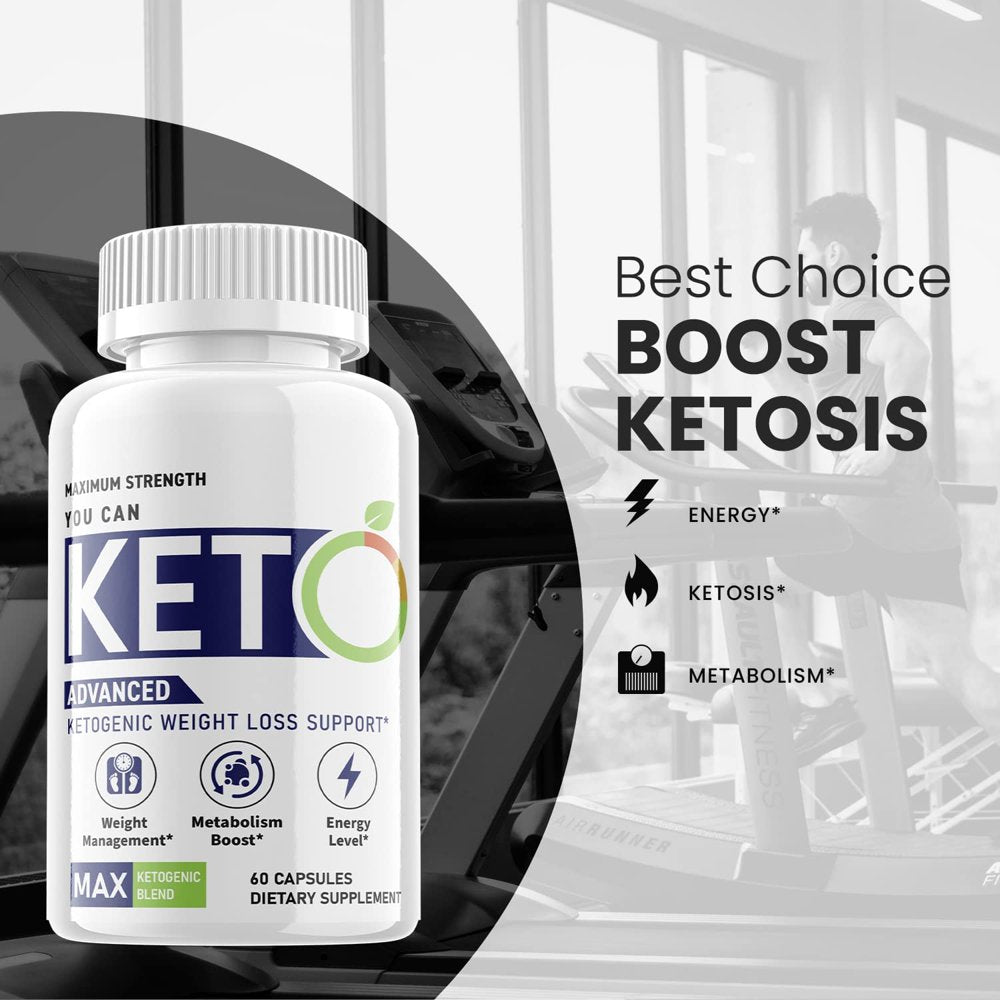 (2 Pack) You Can Keto - Keto You Weight Loss Formula - Energy & Focus Boosting Dietary Supplements for Weight Management & Metabolism - Advanced Fat Burn Raspberry Ketones Pills - 120 Capsules - Nutricity.com.au