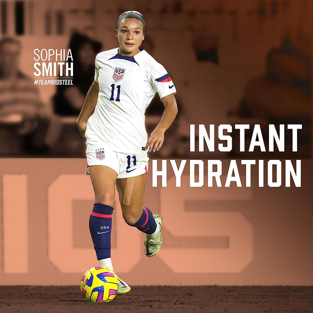 Biosteel Zero Sugar Hydration Mix, Great Tasting Hydration with 5 Essential Electrolytes, Peach Mango Flavor, 45 Servings per Tub