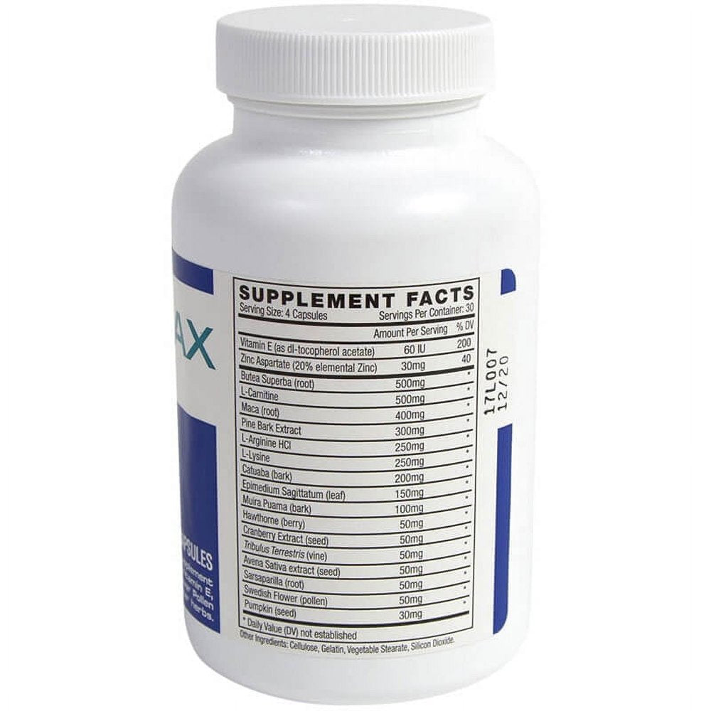 Semenax 120 Capsules Supplement with Vitamin E Now with Swedish Flower Pollen