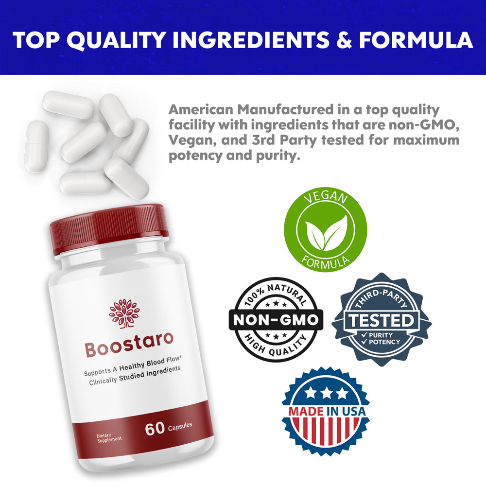 (1 Pack) Boostaro - Dietary Supplement - 60 Capsules - Nutricity.com.au