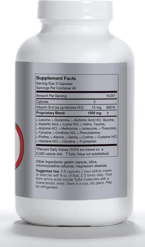 (120 Caps) - Anabol Naturals Amino Balance, 120 Caps, 500 Mg - Nutricity.com.au