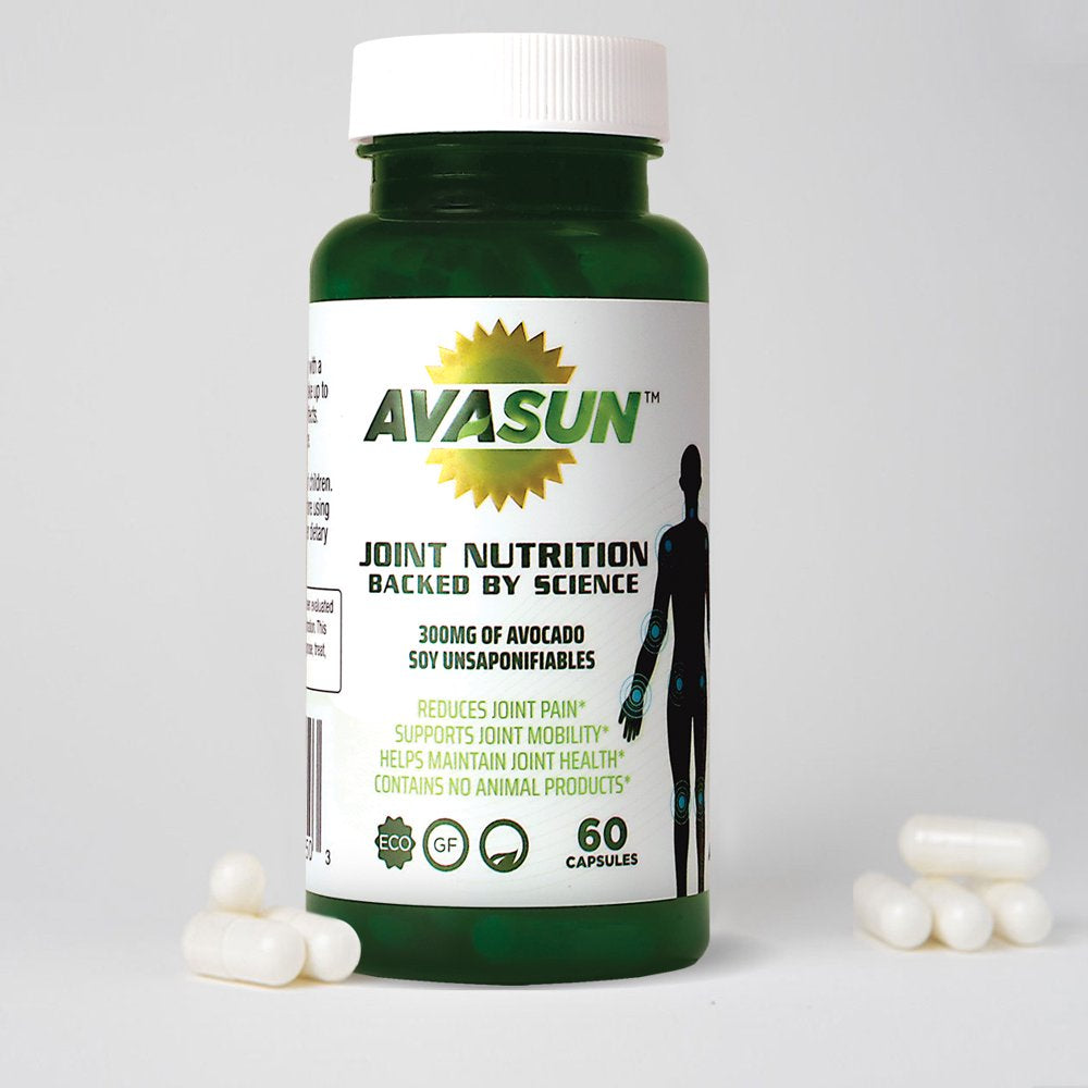 Avasun, Joint Nutrition Backed by Science, Avocado Soy Unsaponifiable, 300Mg, 60 Day Supply, Bone Strength Supplements, Joint Supplements