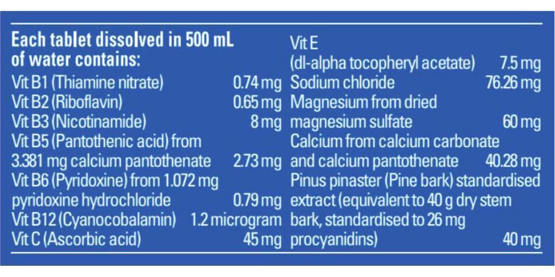 1Above Effervescent Drink Tablets, Vitamins, Super Antioxidant - Pycnogenol, and Electrolytes for Faster Recovery. 10 Count Tube x 1. Berry