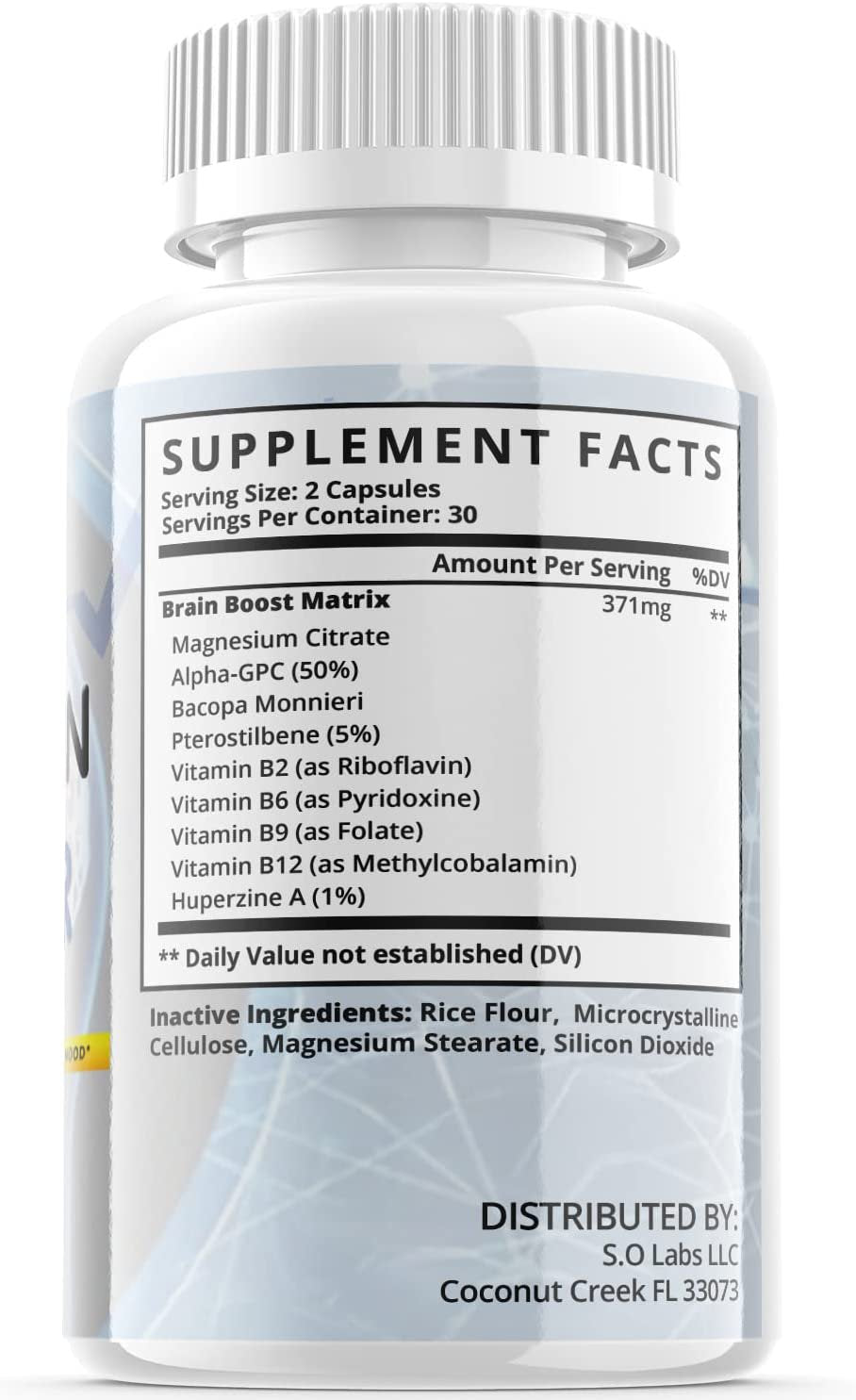 (2 Pack) Fast Brain Booster - Dietary Supplement for Focus, Memory, Clarity, & Energy - Advanced Cognitive Support Formula for Maximum Strength - 120 Capsules - Nutricity.com.au