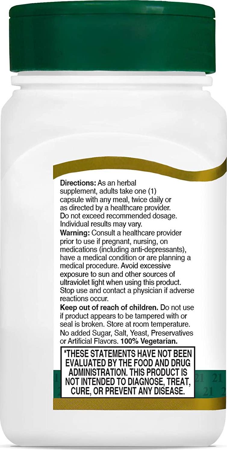 21st Century St. Johns Wort Extract Veg Capsules, 60 Count