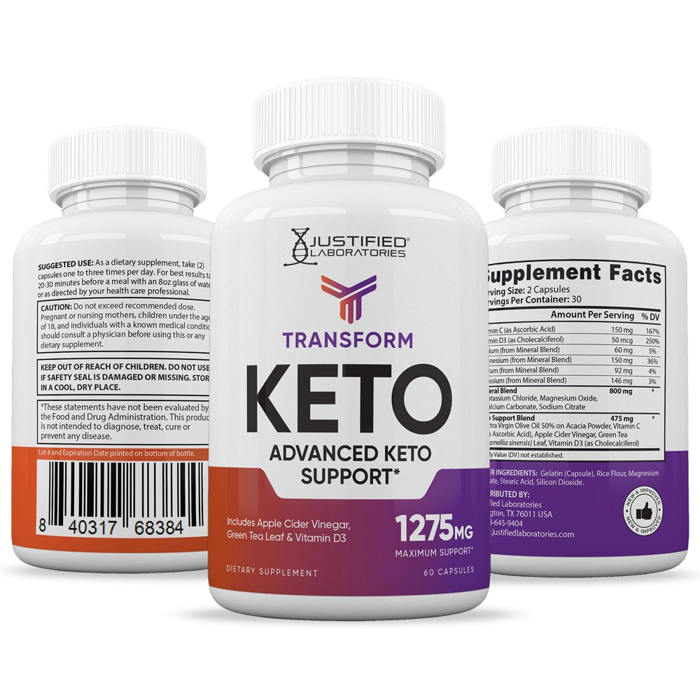 (10 Pack) Transform Keto ACV Pills 1275Mg Alternative to Gummies Dietary Supplement 600 Capsules - Nutricity.com.au
