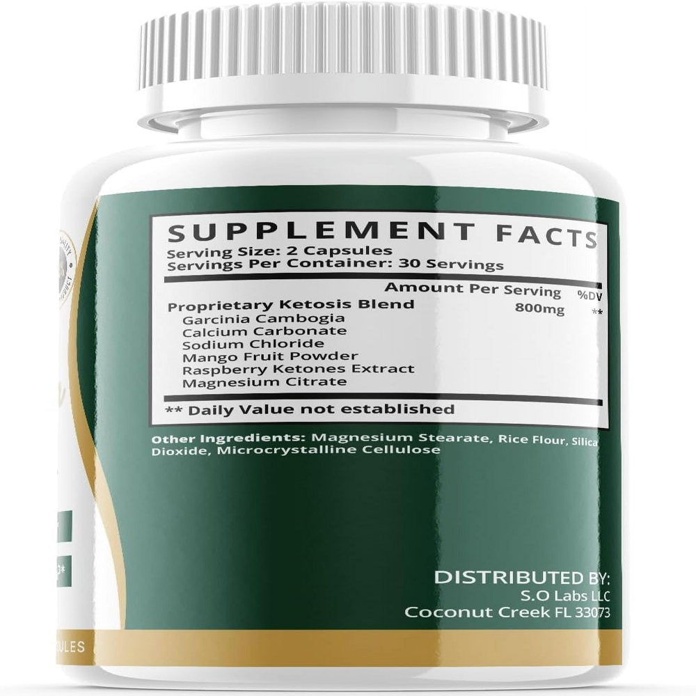 (1 Pack) Tropislim - Keto Weight Loss Formula - Energy & Focus Boosting Dietary Supplements for Weight Management & Metabolism - Advanced Fat Burn Raspberry Ketones Pills - 60 Capsules - Nutricity.com.au