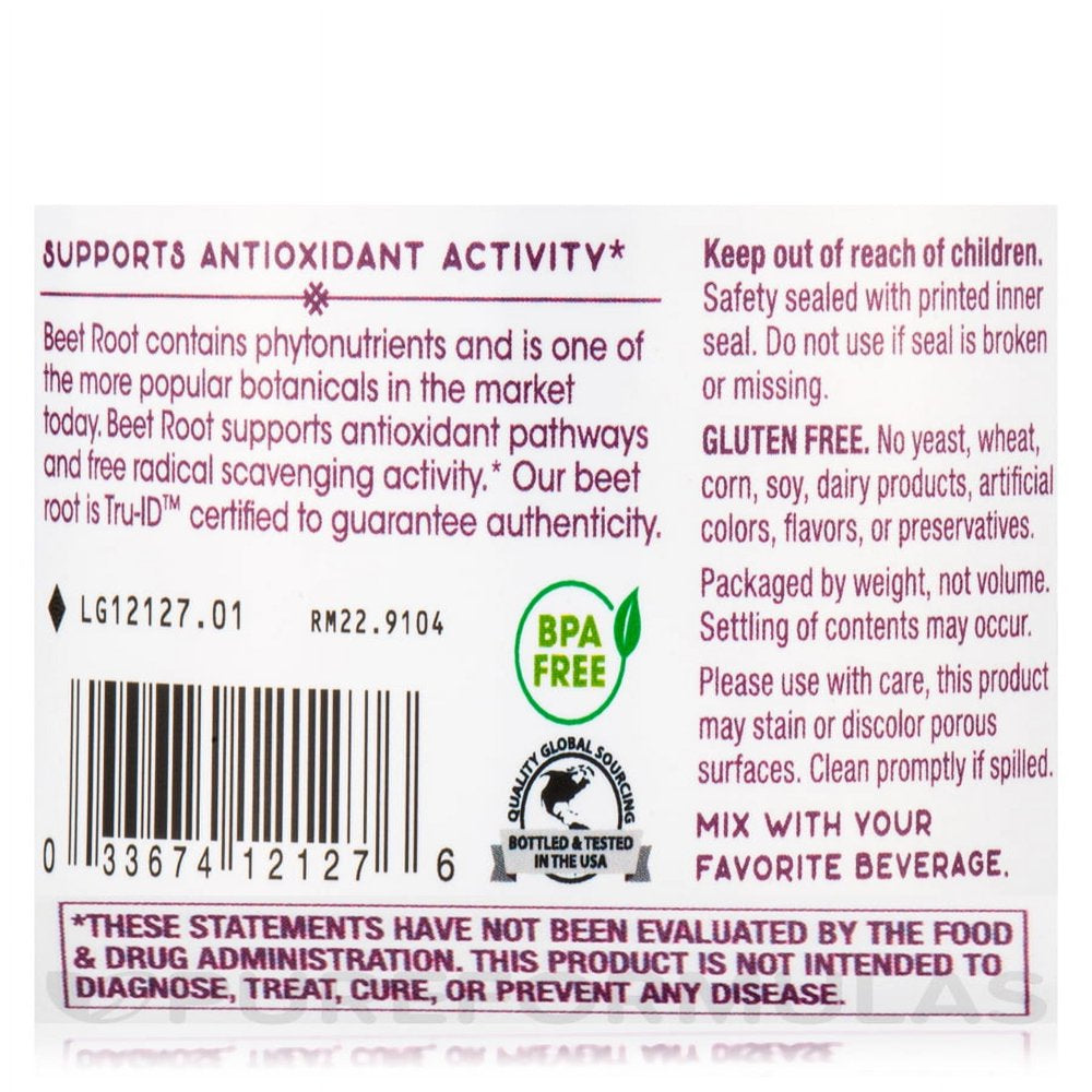 Beet Root Powder - 5 Oz (150 Grams) by Nature'S Way