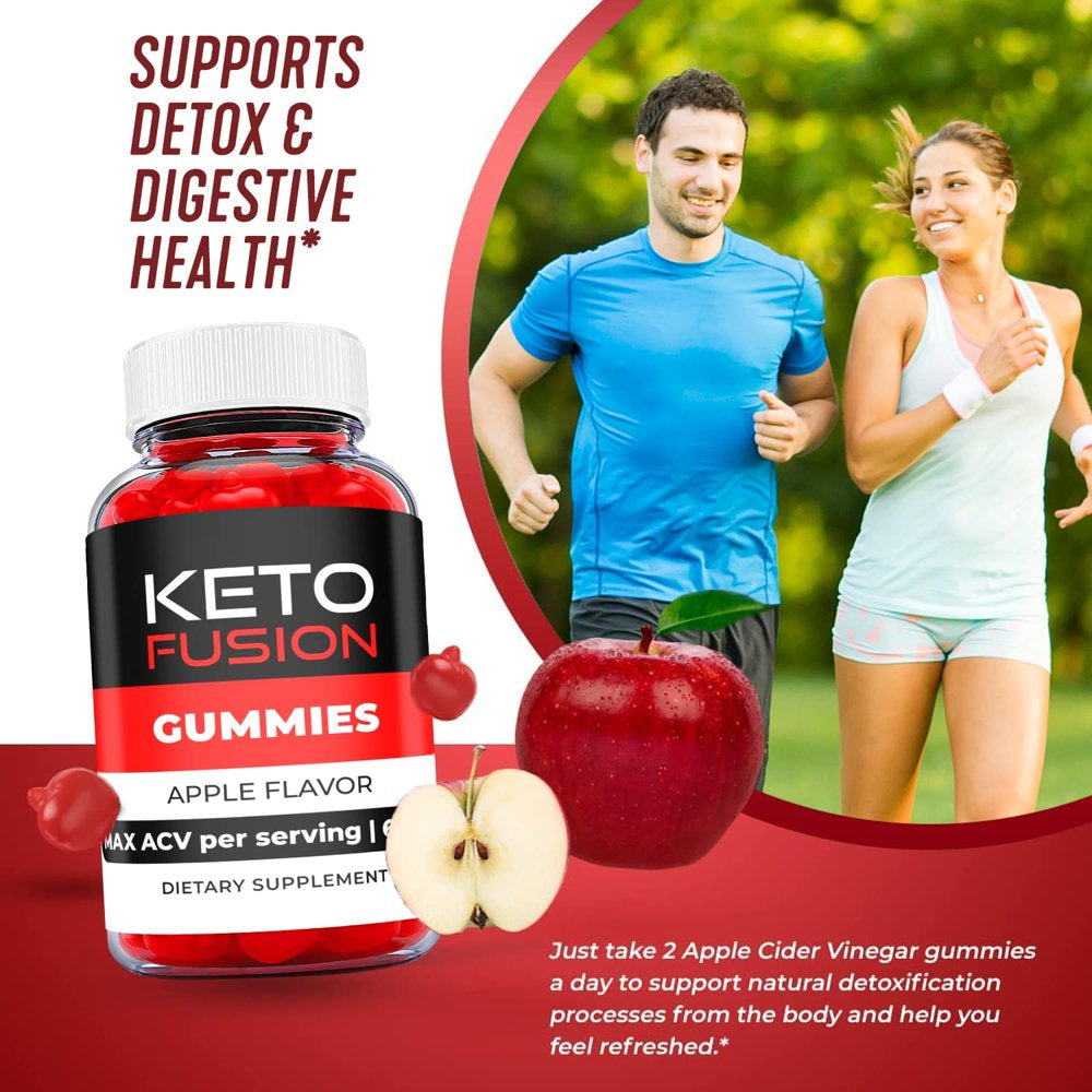 (1 Pack) Keto Fusion Keto ACV Gummies - Supplement for Weight Loss - Energy & Focus Boosting Dietary Supplements for Weight Management & Metabolism - Fat Burn - 60 Gummies - Nutricity.com.au