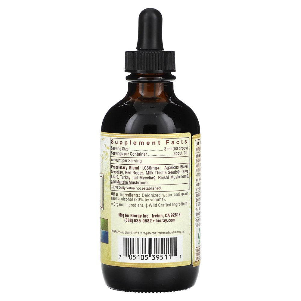 Bioray Liver Detoxifier Herbal Supplement | 4 Fl Oz