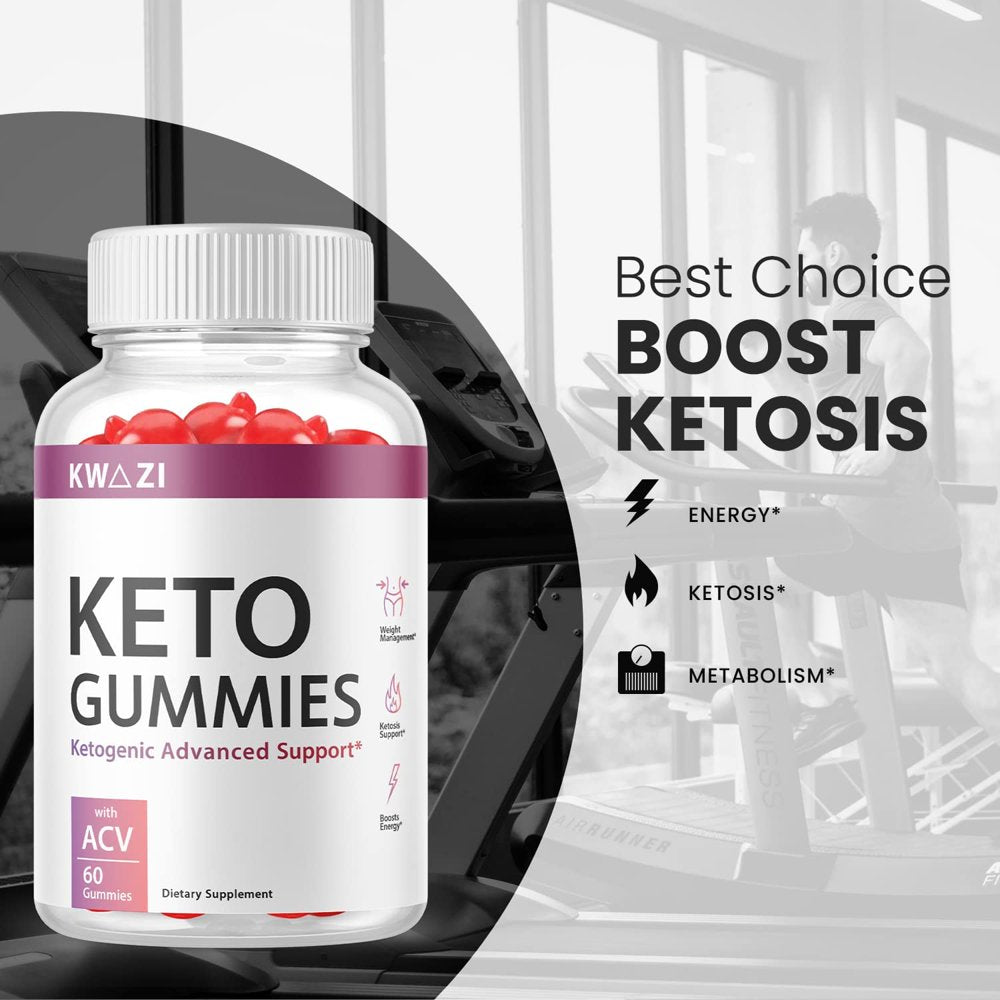 (1 Pack) Kwazi Keto ACV Gummies - Supplement for Weight Loss - Energy & Focus Boosting Dietary Supplements for Weight Management & Metabolism - Fat Burn - 60 Gummies - Nutricity.com.au