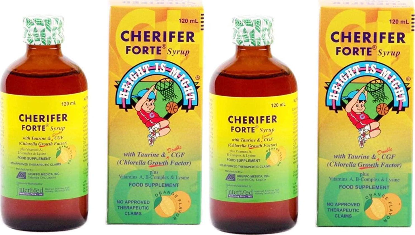2 Cherifer Forte Syrup (with Lysine; CGF and Taurine) 120 mL