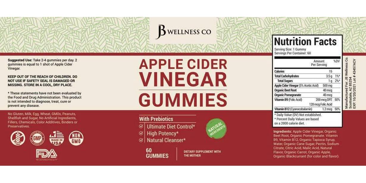 (2-PACK | 120 Gummies) Premium Apple Cider Vinegar Gummies - Raw, Natural, Unfiltered ACV With The Mother - Tasty Alternative to ACV Capsules, Tablets - Detox, Cleanse, Support, Weight Loss and Immunity - Nutricity.com.au