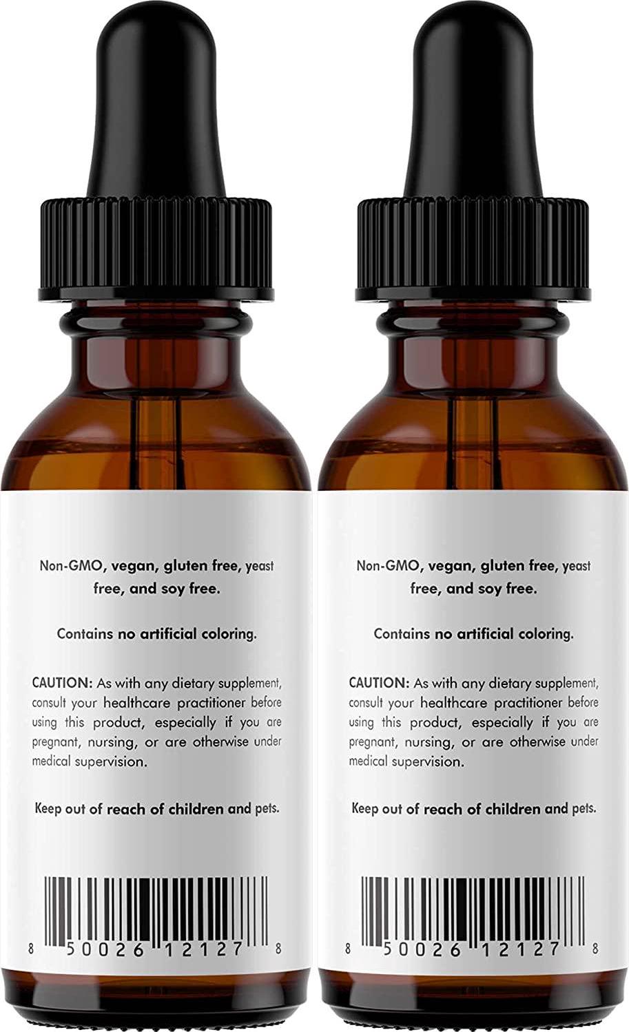 (2-Pack) Codeage Chlorophyll Liquid Drops - Vegan Liquid Chlorophyll Water Supplements - Certified Organic Vegetable Glycerin - Chlorophyll Supplement Organic Peppermint Oil Flavor Clorofila - 120ml - Nutricity.com.au