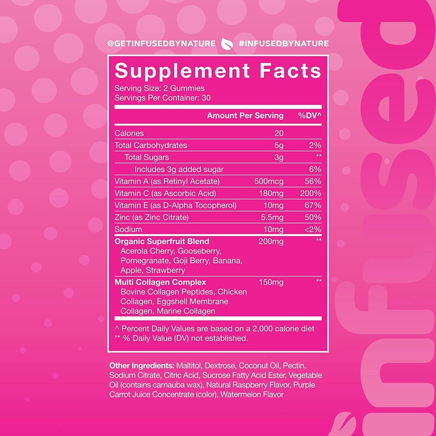 (2-Pack) Collagen Gummies Multi Collagen Peptides Supplement for Women and Men Plus Superfruits Blend, Vitamin A, C, E, Zinc for Her Anti Aging, Beauty Booster, Hair Skin and Nail Growth - 120 Gummy - Nutricity.com.au