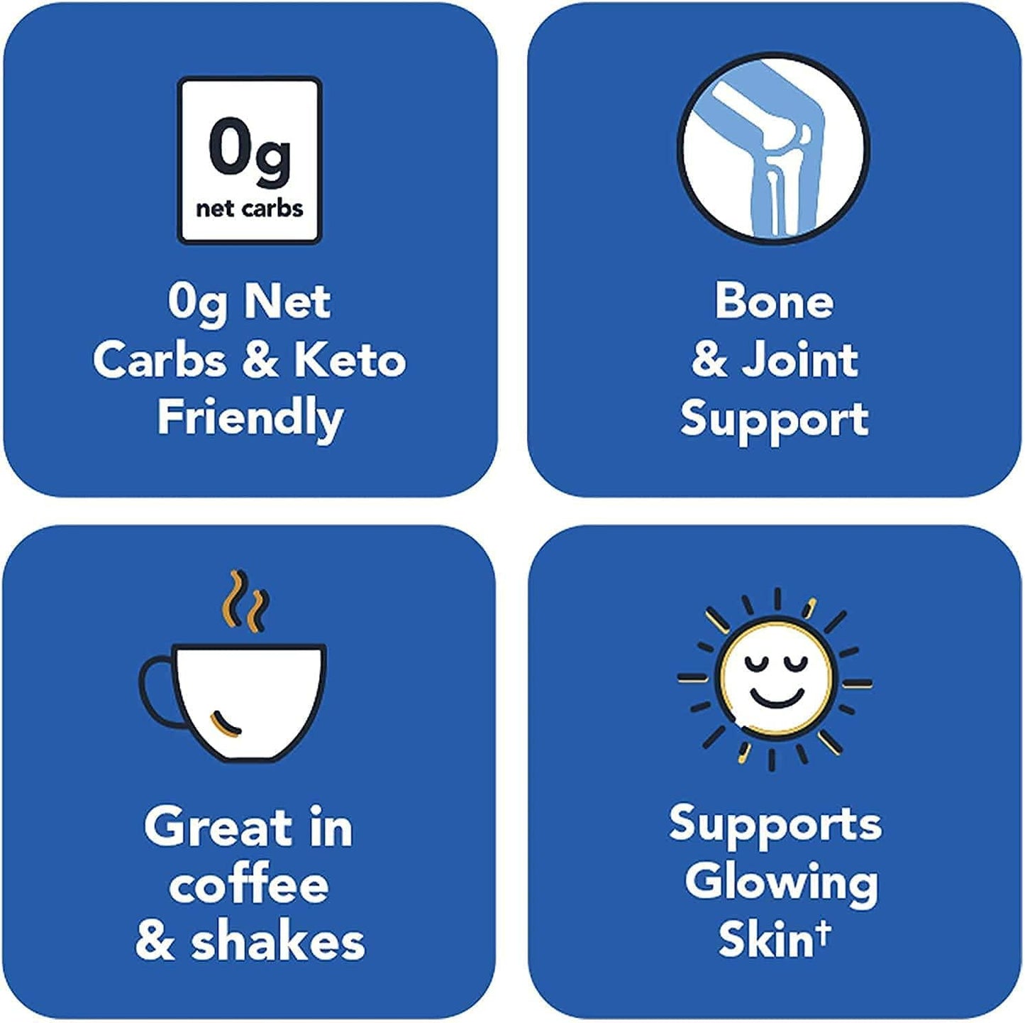 (2 Pack) Multi Collagen Powder - Ultra Pure Hydrolyzed Collagen Peptides - Type I,II,III,V and X - 0g net Carbs, Vitamin Bounty - Nutricity.com.au