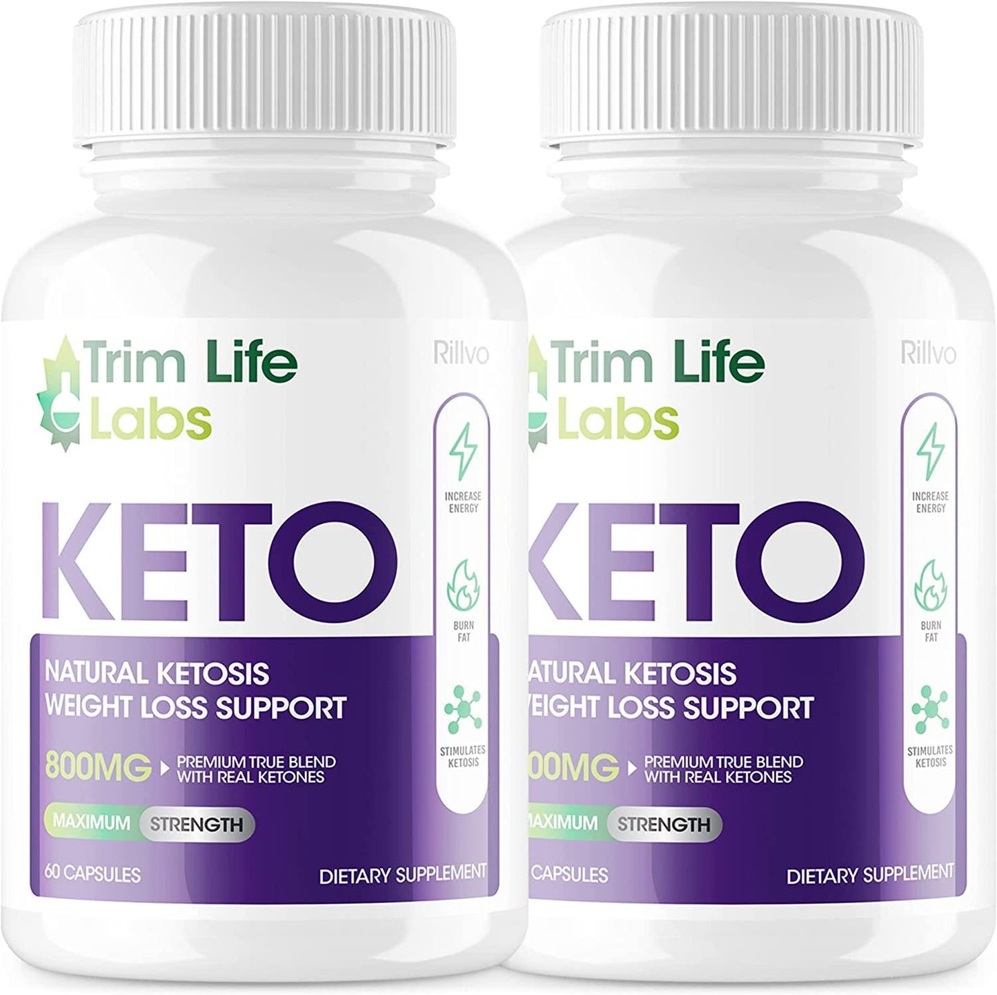(2 Pack) Trim Life Keto Advanced Weight Loss Supplement Ketosis Pills (120 Capsules) - Nutricity.com.au