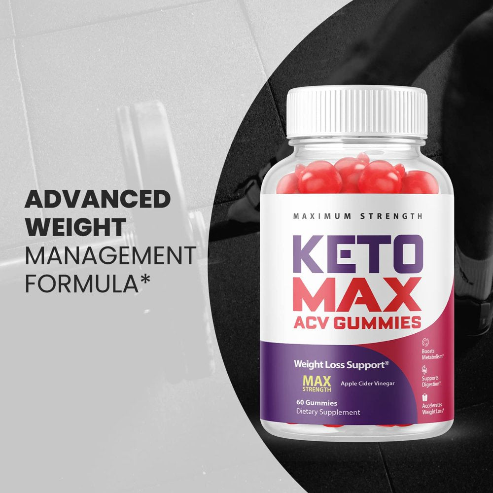 (1 Pack) Keto Max Keto ACV Gummies - Supplement for Weight Loss - Energy & Focus Boosting Dietary Supplements for Weight Management & Metabolism - Fat Burn - 60 Gummies - Nutricity.com.au