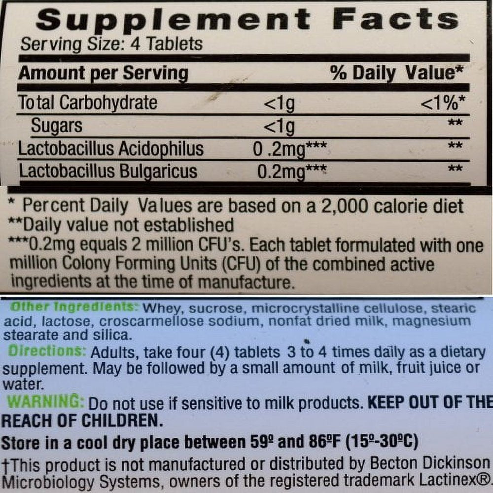 Floranex Dietary Supplement Tablets, 50 Count