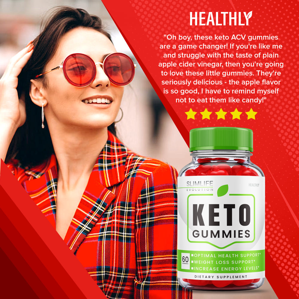 (3 Pack) Slimlife Evolution Keto ACV Gummies Weight Shark Loss Apple Cider Vinegar (180 Gummies) - Nutricity.com.au