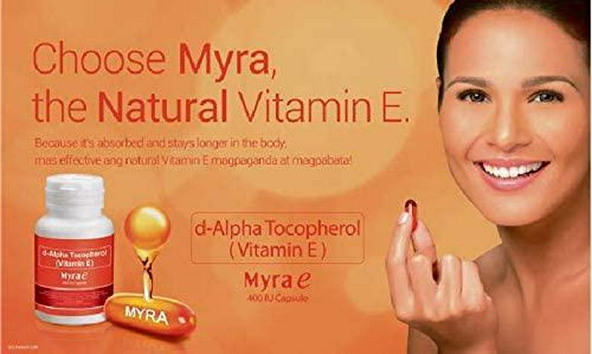 30 Capsules Myra E 400 IU Vitamin E