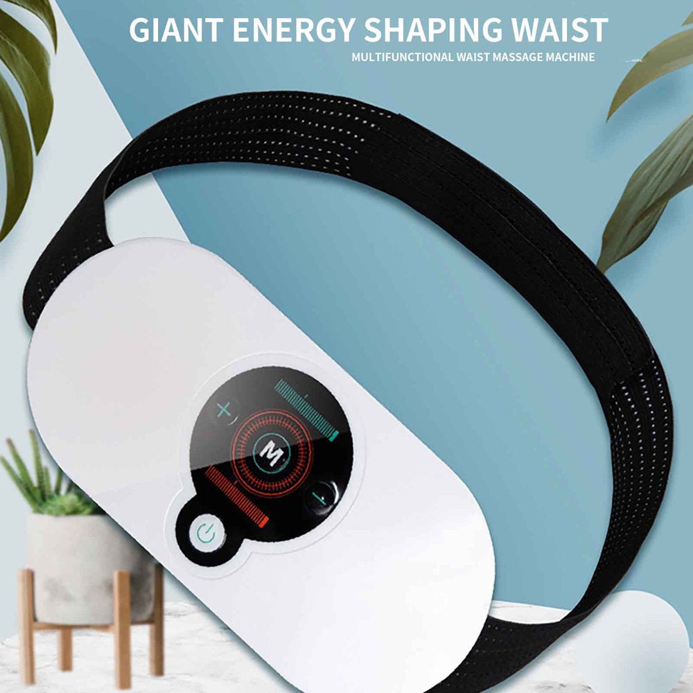Black and Friday Deals Waist Massager Smart Abdominal Vibration Weight Loss Belt Massager Electrotherapy Thin Waist and Abdominal Massager