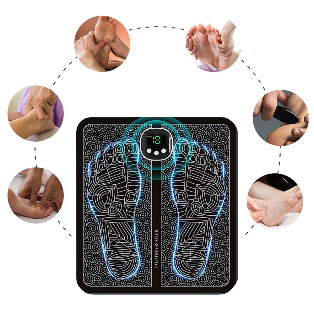Chamoist Foot Massagers for Neuropathy Pain Relief and Circulation, Whole Body Massager for Neuropathy,Foldable Legs & Feet Massager Pad with 8 Modes, 18 Levels, for Those Who Stand and Work All Day