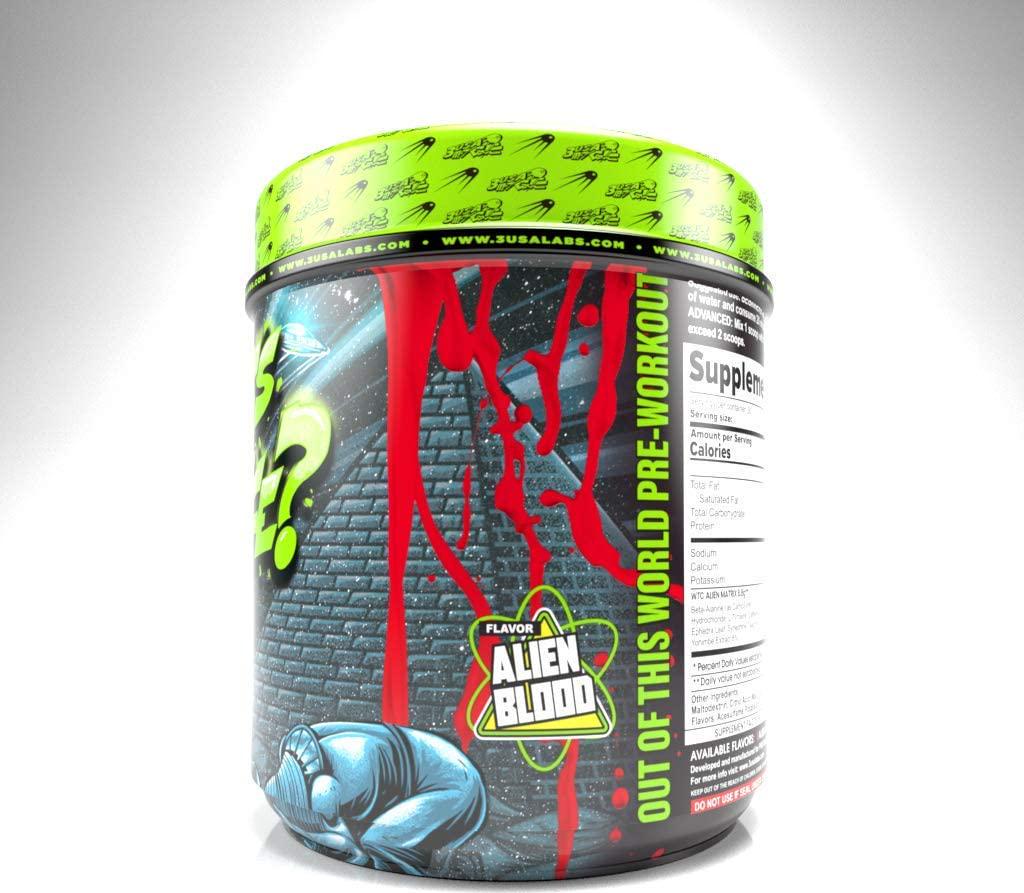 3USA Labs - What's The Chance - Pre Workout Powder Energy Booster Supplements with Dynamine and TeaCrine Pre-Workout (Alien Blood, 30 Servings)