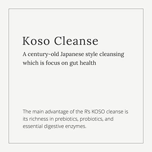 3-Day Cleanse by R's KOSO - Japanese Enzyme Drink rich in Probiotics and Prebiotic, made from 100+ vegetables Fruits - Natural Support for Better Digestion and Gut health + Detox + Cleanse - 16oz
