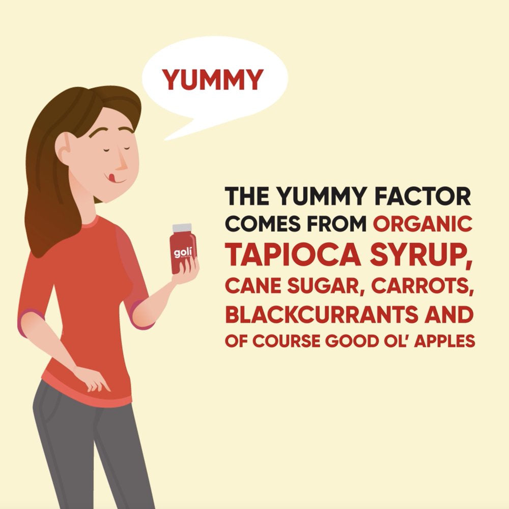 Goli Nutrition Apple Cider Vinegar Gummies, 120 Count