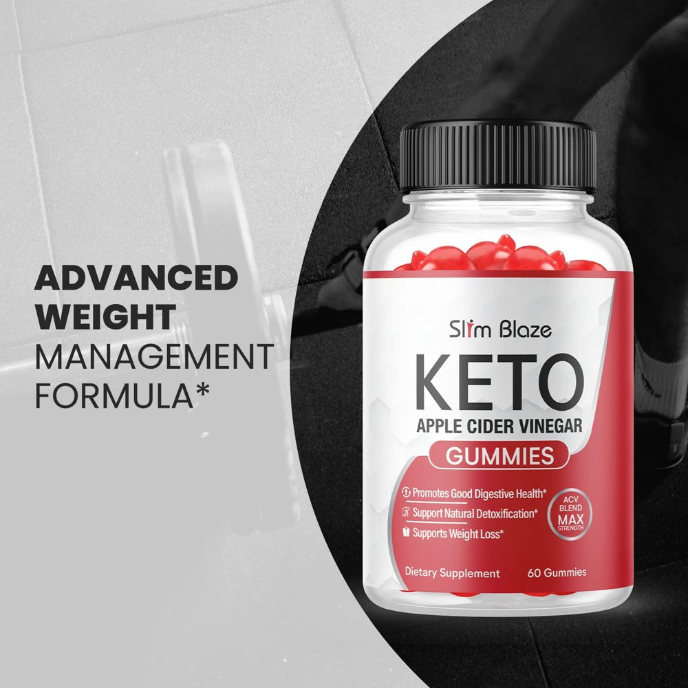 (2 Pack) Slim Blaze Keto ACV Gummies - Supplement for Weight Loss - Energy & Focus Boosting Dietary Supplements for Weight Management & Metabolism - Fat Burn - 120 Gummies - Nutricity.com.au