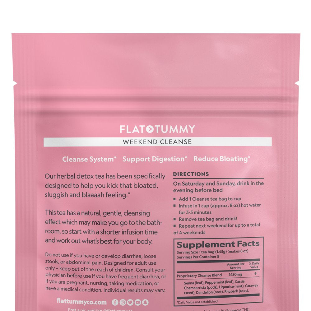 Colon Cleanse Detox by Flat Tummy Tea - 2-Day Detox & Cleanse - Dietary Supplement