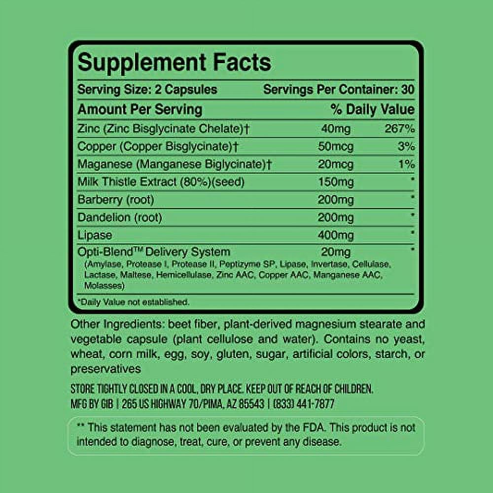 Gains in Bulk, Liv Clean, Liver and Kidney Cleanse, Athlete Health Supplement, 60 Vegetarian Capsules