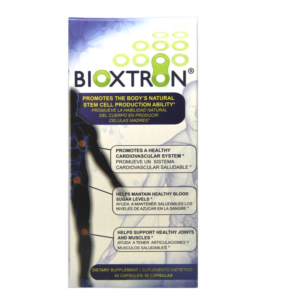 Bioxtron Natural AFA Stem Cell Supplement, Regenerate Tissue & Cells- Joint Pain, Low Defenses, 60 Count