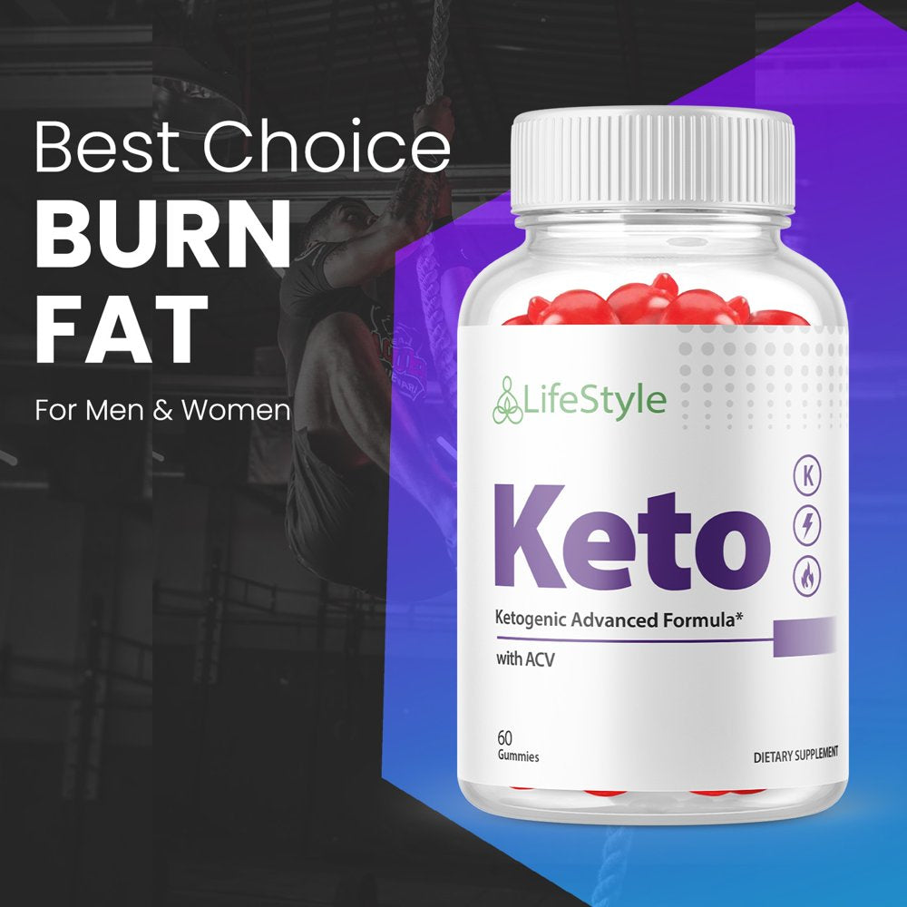 (2 Pack) Lifestyle Keto ACV Gummies - Supplement for Weight Loss - Energy & Focus Boosting Dietary Supplements for Weight Management & Metabolism - Fat Burn - 120 Gummies - Nutricity.com.au