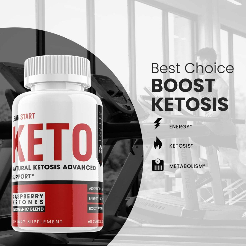 (3 Pack) Lean Start Keto - Supplement for Weight Loss - Energy & Focus Boosting Dietary Supplements for Weight Management & Metabolism - Advanced Fat Burn Raspberry Ketones Pills - 180 Capsules - Nutricity.com.au