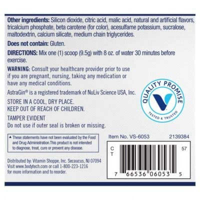 Bodytech Nitrulline - Nitric Oxide Potentiator, Pumps & Endurance to Help Energize & Nourish Working Muscles, Mango (8.4 Ounce Powder)