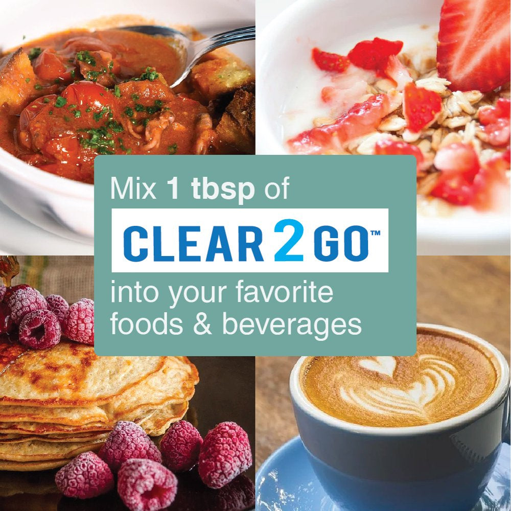 Clear 2 Go Prebiotic Inulin Fiber Supplement - All Natural Sugar & Gluten Free Dietary Fiber - Bowel Regularity & Digestive Health for Men & Women (Easy Powder)