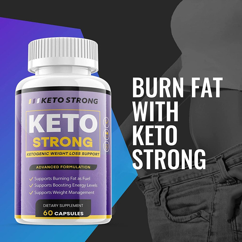 (2 Pack) Keto Strong - Keto Pills for Weight Loss - Energy Boosting Dietary Supplements for Weight Management and Metabolism - Advanced Ketogenic Ketones - 120 Capsules - Nutricity.com.au