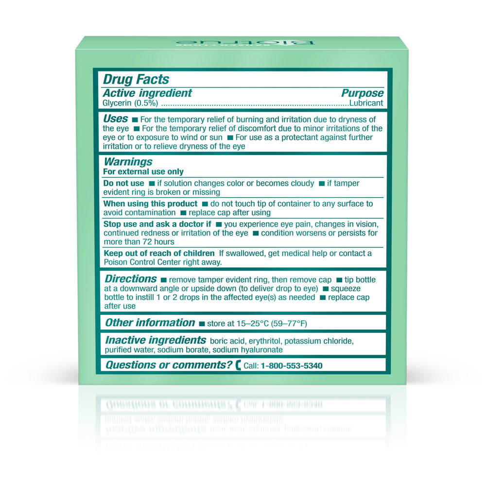 Biotrue Hydration Boost Eye Drops Preservative Free, Contact Lens Friendly, 10 Ml, Pack of 2