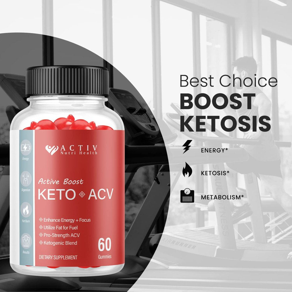 (3 Pack) Activ Active Boost Keto ACV Gummies - Supplement for Weight Loss - Energy & Focus Boosting Dietary Supplements for Weight Management & Metabolism - Fat Burn - 180 Gummies - Nutricity.com.au