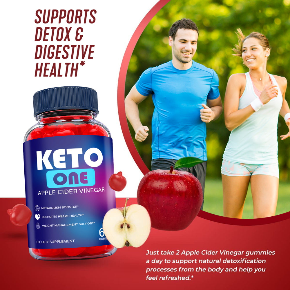 (2 Pack) Keto One Keto ACV Gummies - Supplement for Weight Loss - Energy & Focus Boosting Dietary Supplements for Weight Management & Metabolism - Fat Burn - 120 Gummies - Nutricity.com.au