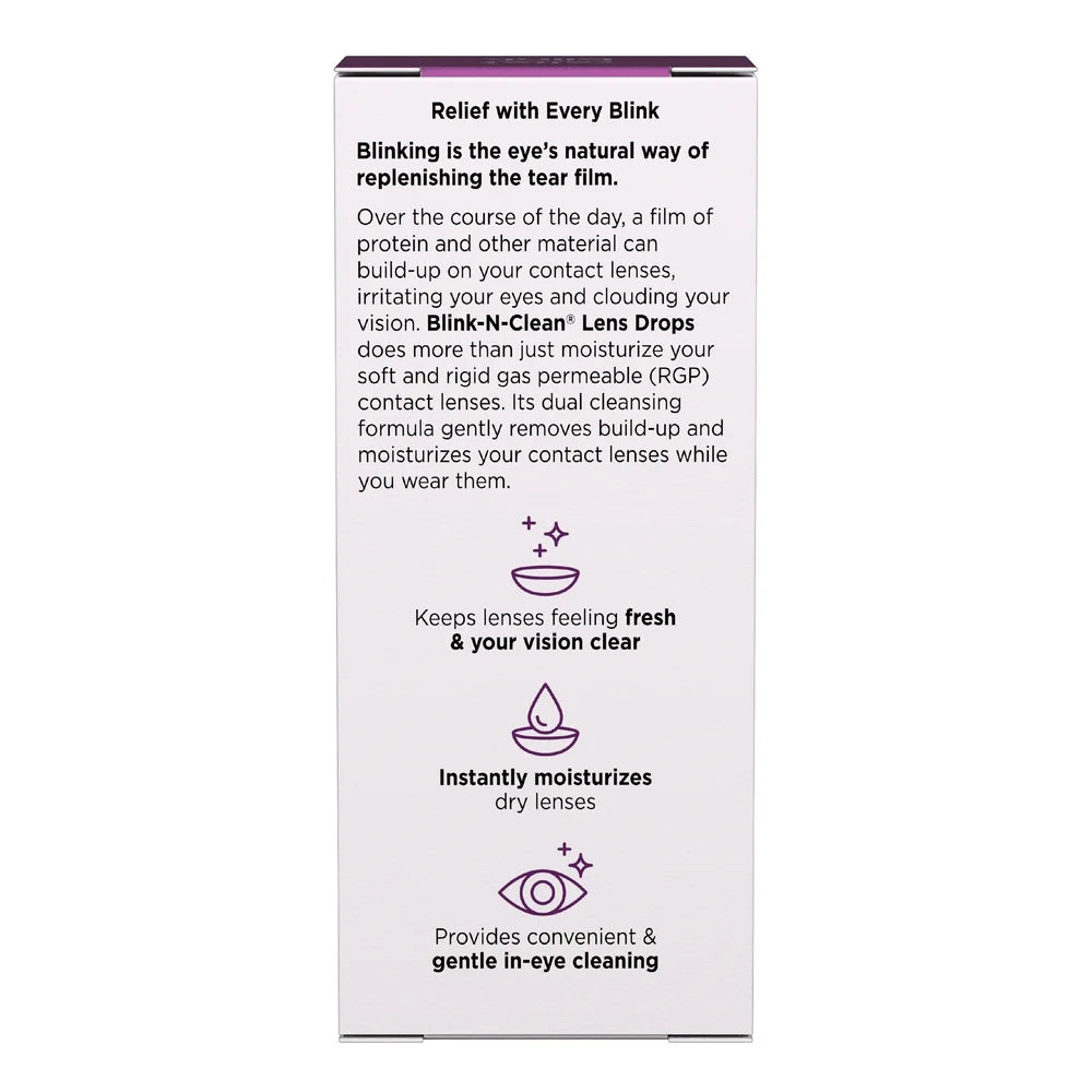 Blink-N-Clean Contact Lens Drops, from Bausch + Lomb, 0.5 FL OZ