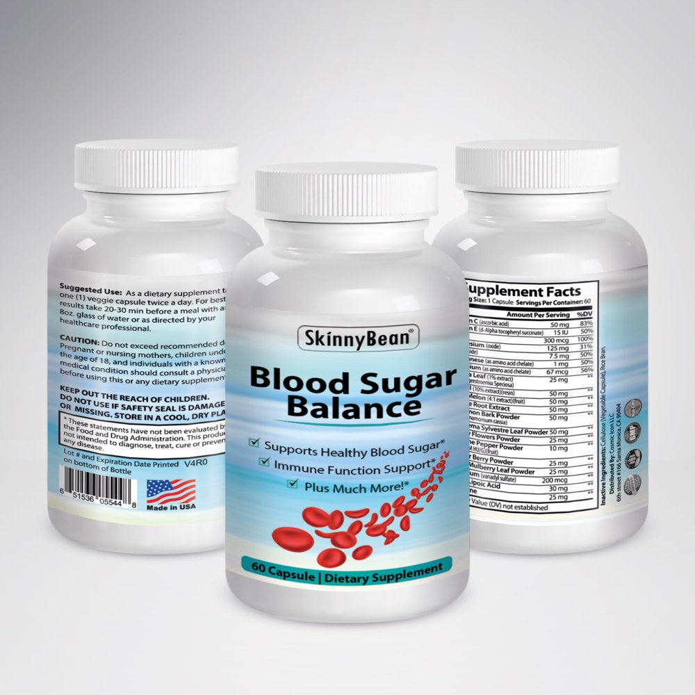 Blood Balance Supplement. Control Glucose, Blood Glucose, Blood Pressure, Balance Blood Sugar