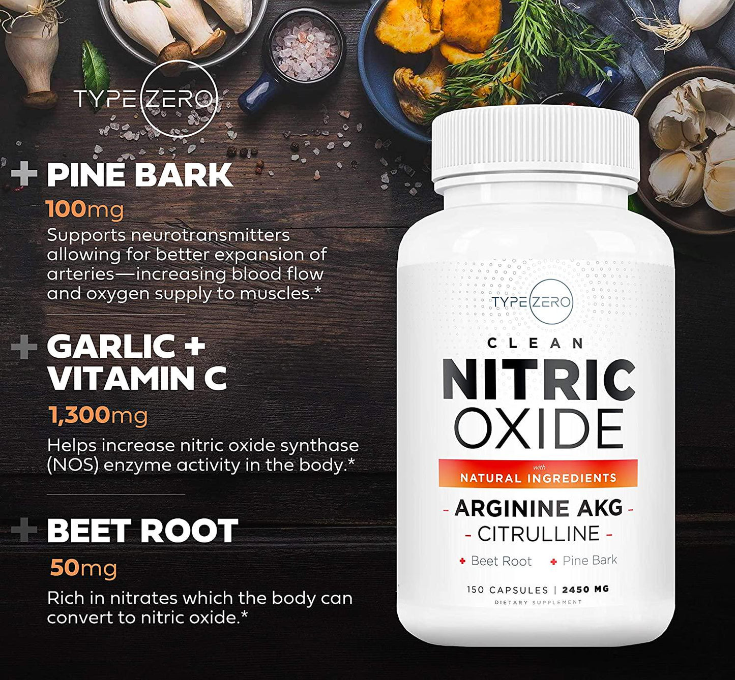 6X Natural Nitric Oxide Booster Supplement - Beetroot, Arginine AKG, Citrulline, Pine Bark, Garlic, Vit C | #1 Pre Workout Nitric Oxide Pills for Men, Nitrous Oxide Beet Capsules Blood Flow Supplement