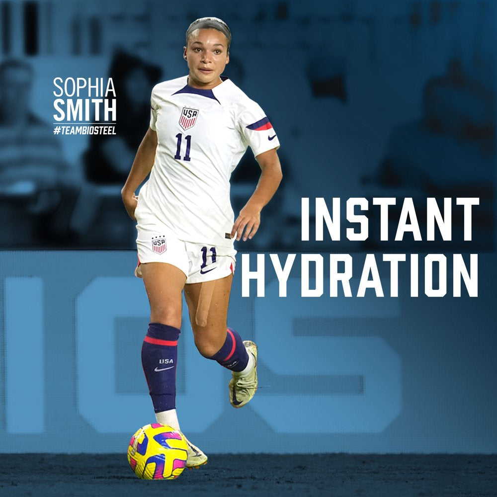 Biosteel Zero Sugar Hydration Mix, Great Tasting Hydration with 5 Essential Electrolytes, White Freeze Flavor, 16 Single Serving Packets