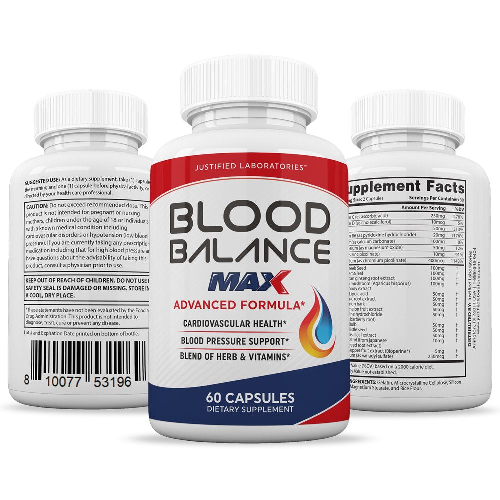 (3 Pack) Blood Balance Max Advanced Formula 1295MG 180 Capsules - Nutricity.com.au