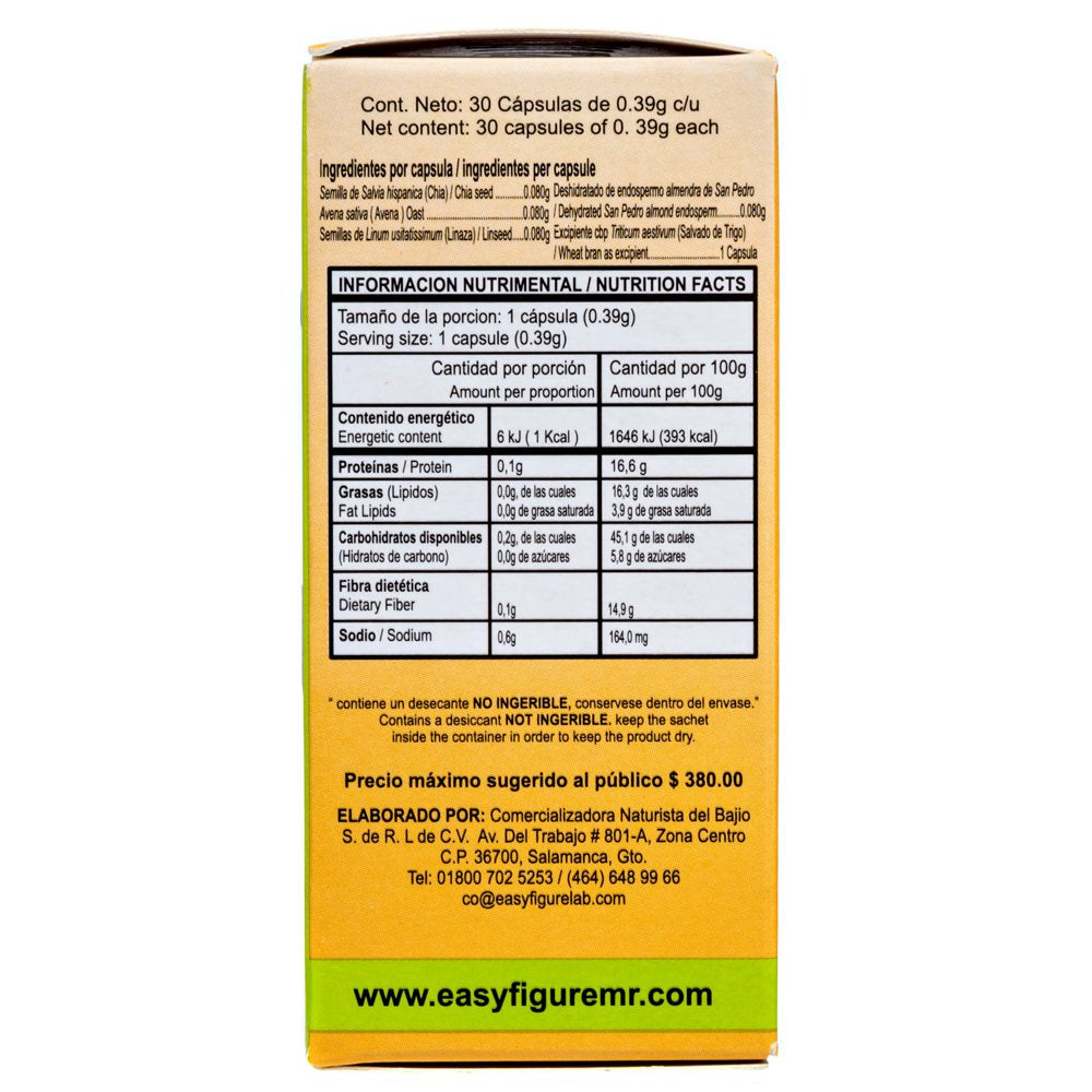 Easy Forte All-Natural Weight Loss Supplement, 30 Capsules, 3 Pack