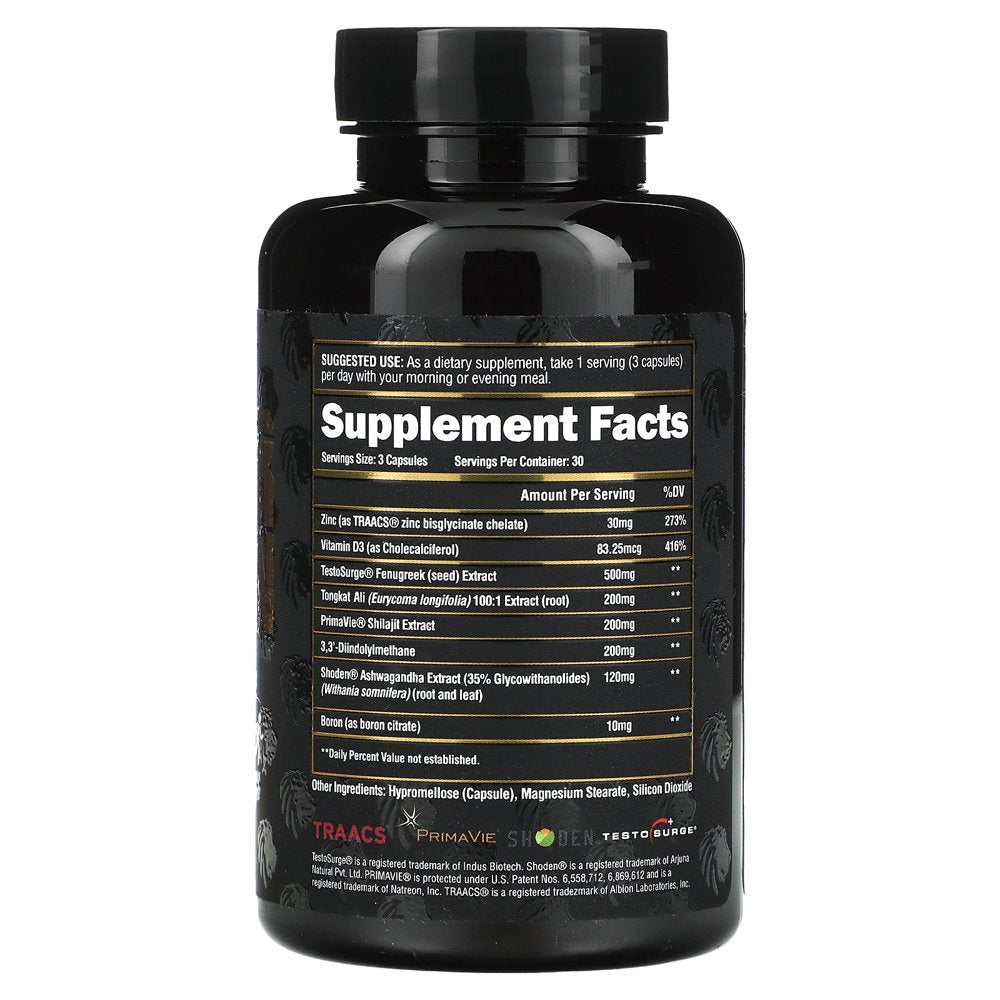 Alpha Lion Test, All Natural Male Hormone Optimization, Boost Energy, Drive, Premium Ingredients (90 Capsules)