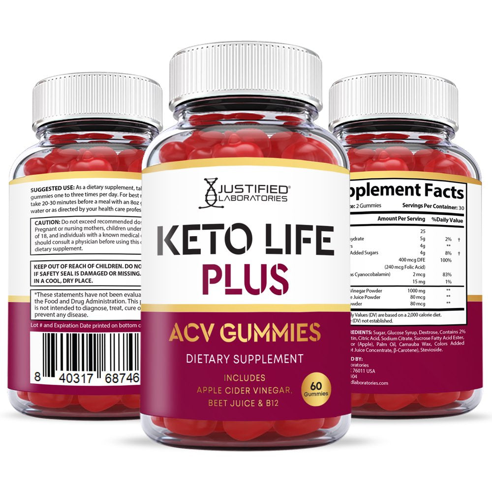 (2 Pack) Keto Life plus ACV Gummies 1000MG Dietary Supplement 120 Gummys - Nutricity.com.au